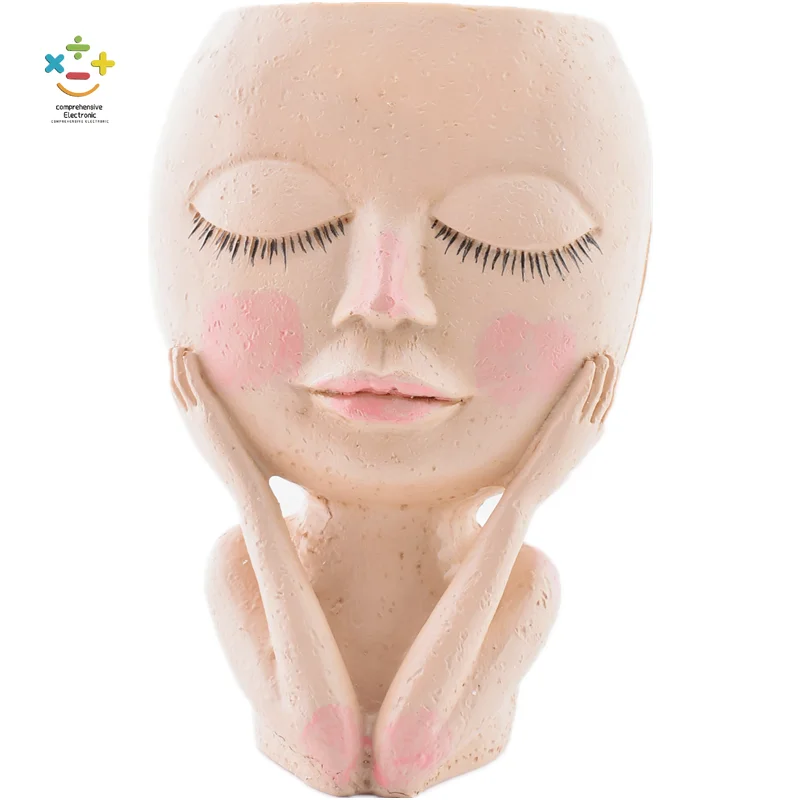 2022 Closed Eyes Doll Figure Resin Flowerpot for Home, Hotel, Office, Shopping Mall, Balcony Decoration
2022 Closed Eyes Doll Figure Resin Flowerpot for Home, Hotel, Office, Shopping Mall, Balcony Decoration