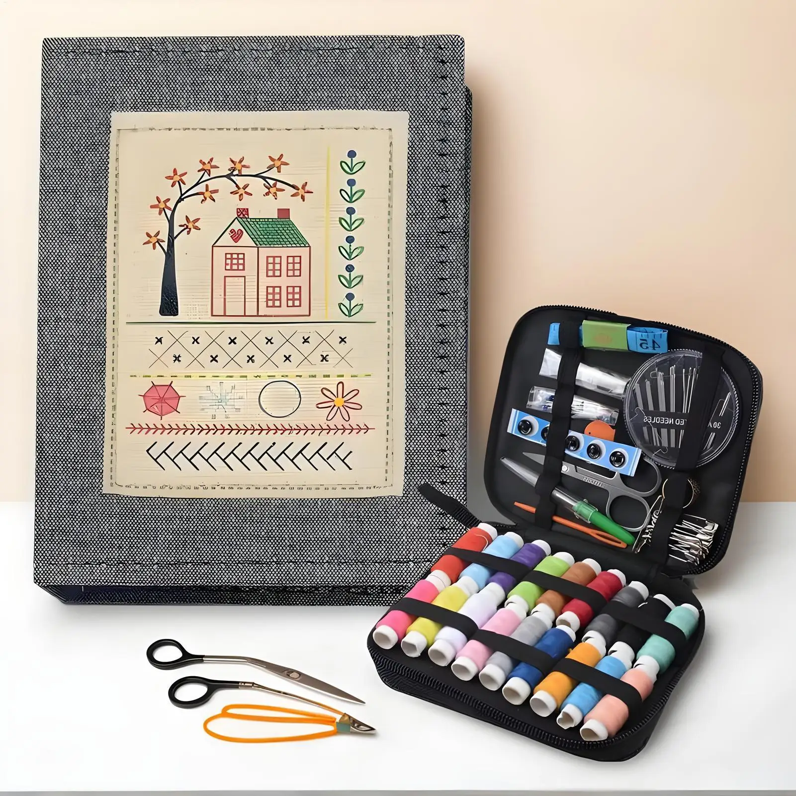 Embroidery Stitches Guide Book with 143 Needle Techniques Sewing Practice for Beginners Hobby Crafting Family Knitting Weaving
Embroidery Stitches Guide Book with 143 Needle Techniques Sewing Practice for Beginners Hobby Crafting Family Knitting Weaving