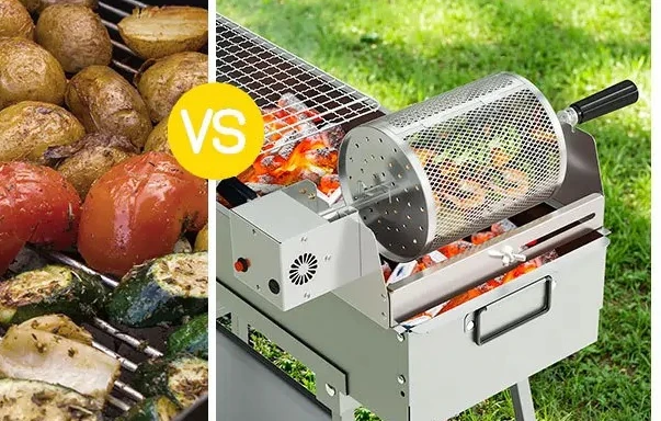 Automatic rotating multifunctional barbecue cage rolling grill bucket+smoked mesh basket integrated machine for uniform heating
Automatic rotating multifunctional barbecue cage rolling grill bucket+smoked mesh basket integrated machine for uniform heating