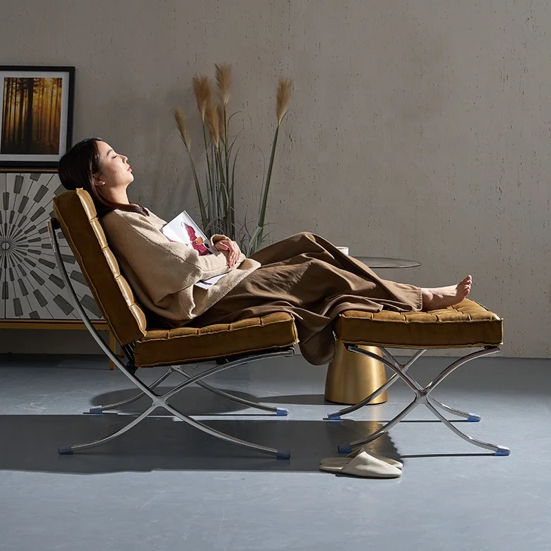 Mid-Century Modern Barcelona Designer Chair Furniture Lounge Relax Metal Accent Chair
Mid-Century Modern Barcelona Designer Chair Furniture Lounge Relax Metal Accent Chair