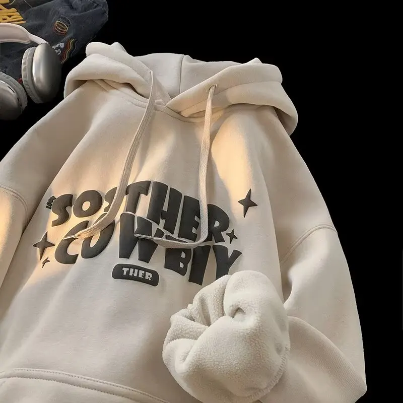 Hooded Sweatirt Jaet Men's plus Size 250 Pou Autumn Winter New Loose Fce Lined Teenage Casual Faion Streetwear
Hooded Sweatirt Jaet Men's plus Size 250 Pou Autumn Winter New Loose Fce Lined Teenage Casual Faion Streetwear
