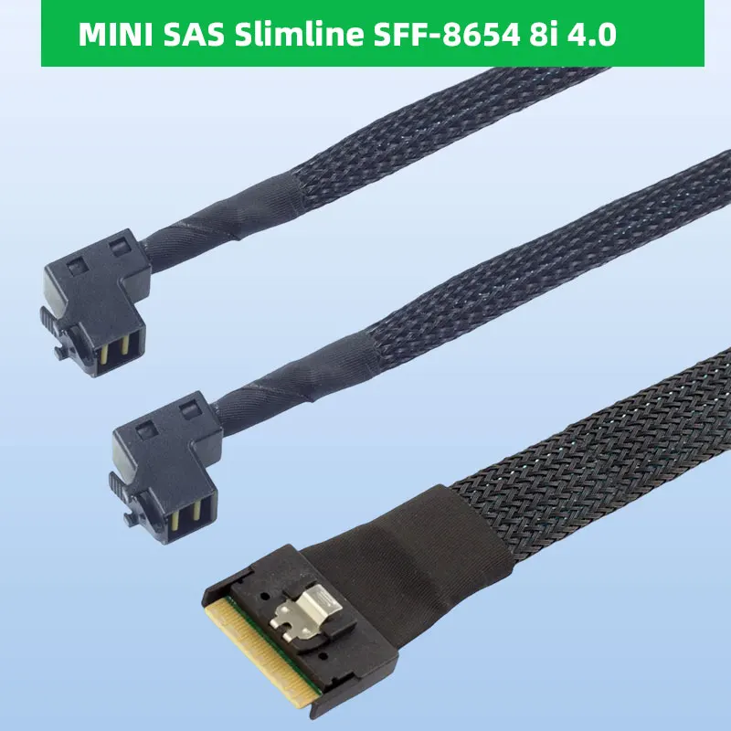 ADT-Link MINI SAS Slimline SFF-8654 8i 4,0, противоскользящий разъем для SAS HD 8643, длина жгута верхнего изгиба, дополнительно 0,5 м, 0,8 м, 1 м
ADT-Link MINI SAS Slimline SFF-8654 8i 4,0, противоскользящий разъем для SAS HD 8643, длина жгута верхнего изгиба, дополнительно 0,5 м, 0,8 м, 1 м