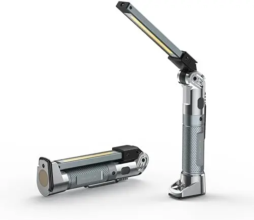 Магнитный рабочий фонарь 1200 лм, 4000 мАч, перезаряжаемый, с 3 режимами и крючком для ремонта и экстренных ситуаций
Магнитный рабочий фонарь 1200 лм, 4000 мАч, перезаряжаемый, с 3 режимами и крючком для ремонта и экстренных ситуаций