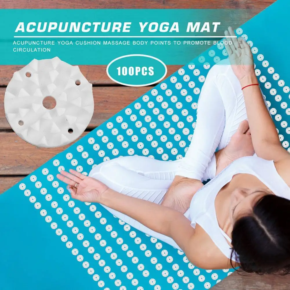 100pcs Acupressure Yoga Mat Spikes Plastic Lotus Workout Pilates Cushion Needle for Indoor Exercise Sport Ornaments
100pcs Acupressure Yoga Mat Spikes Plastic Lotus Workout Pilates Cushion Needle for Indoor Exercise Sport Ornaments
