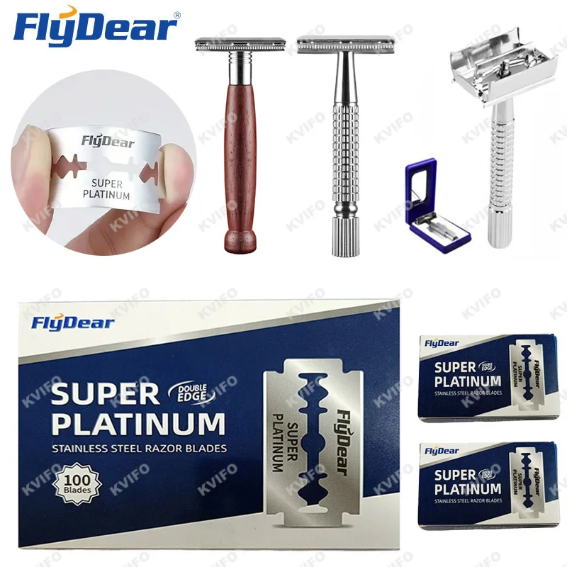 FLYDEAR Double Edge Beard Hair Shaver Set Barber Men's Classic Beard Razor Shaver Stainless Steel Mens Household Trimmer Blades
FLYDEAR Double Edge Beard Hair Shaver Set Barber Men's Classic Beard Razor Shaver Stainless Steel Mens Household Trimmer Blades