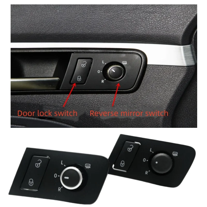 For Volkswagen Touran/Caddy 2003-2019 Side Door Locking Switch Reverse Mirror Knob Assembly Automobiles Parts Accessories Auto
For Volkswagen Touran/Caddy 2003-2019 Side Door Locking Switch Reverse Mirror Knob Assembly Automobiles Parts Accessories Auto