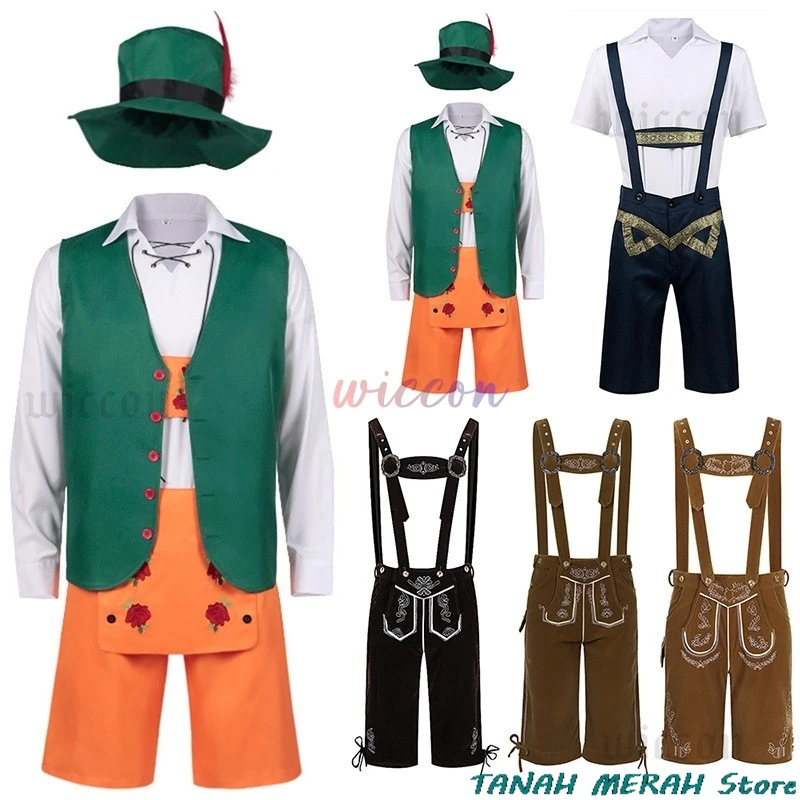 German Oktoberfest Bib Pants Set Bavarian Clothing Oktoberfest Beer Bavarian Pants Hat Cosplay Costume Party Suit for Men
German Oktoberfest Bib Pants Set Bavarian Clothing Oktoberfest Beer Bavarian Pants Hat Cosplay Costume Party Suit for Men