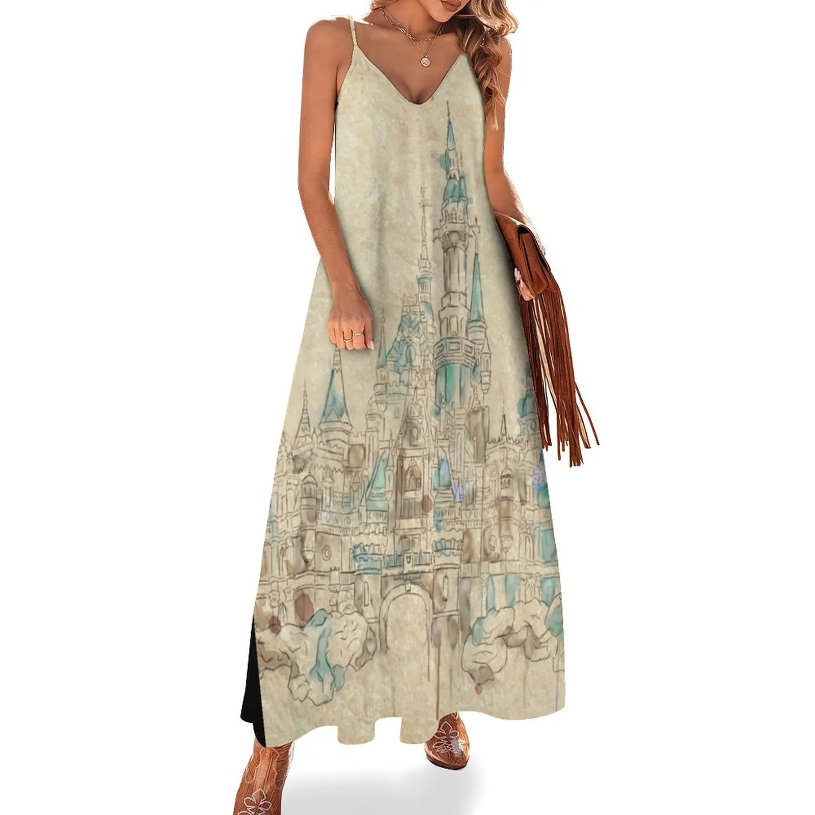 Enchanted Storybook Castle Sleeveless Dress summer dresses women 2024 Women's long dress
Enchanted Storybook Castle Sleeveless Dress summer dresses women 2024 Women's long dress