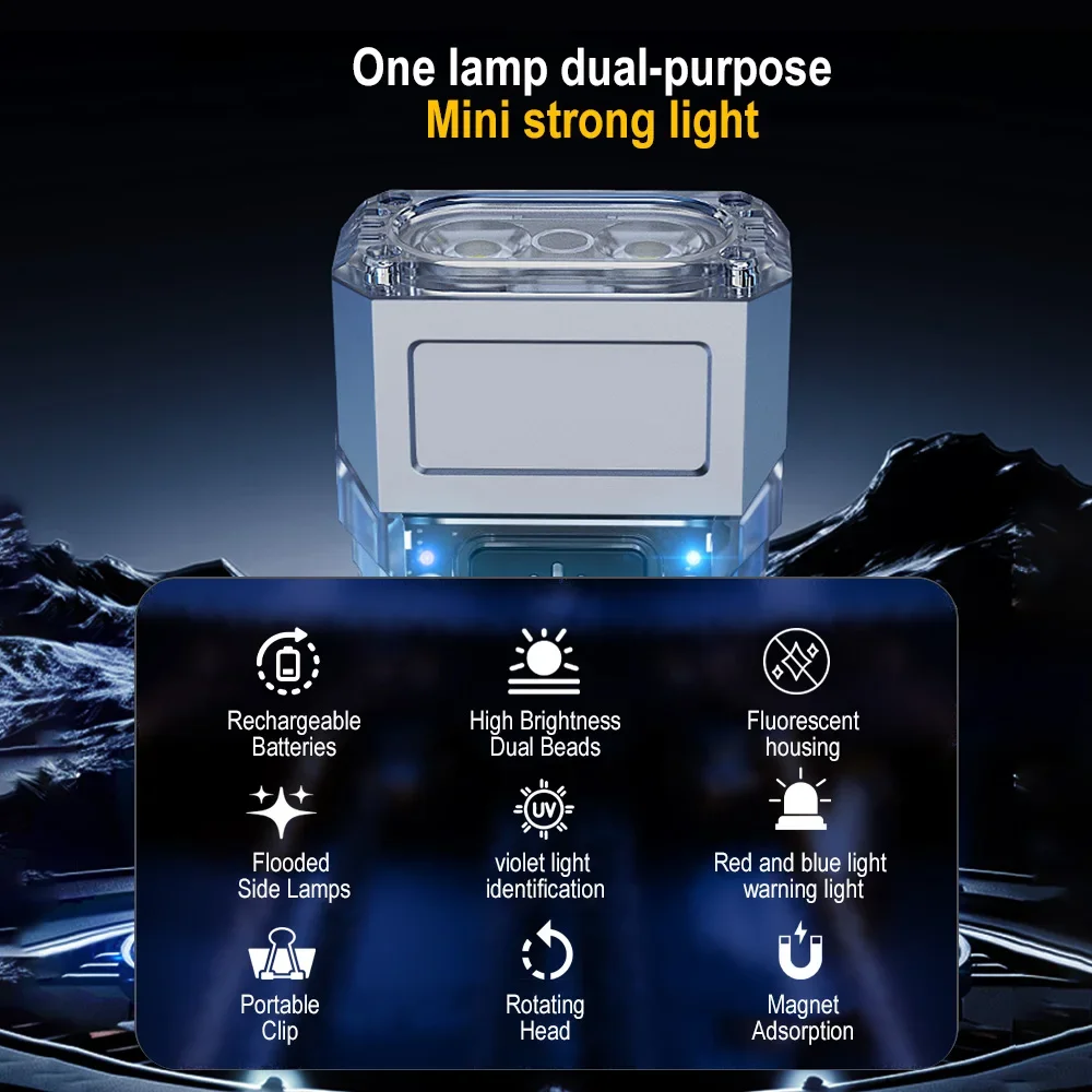 BORUiT Mini Portable LED Flashlight Keychain Light Rechargeable Work Emergency UV Detection Torch Bright Outdoor Camping Lantern
BORUiT Mini Portable LED Flashlight Keychain Light Rechargeable Work Emergency UV Detection Torch Bright Outdoor Camping Lantern