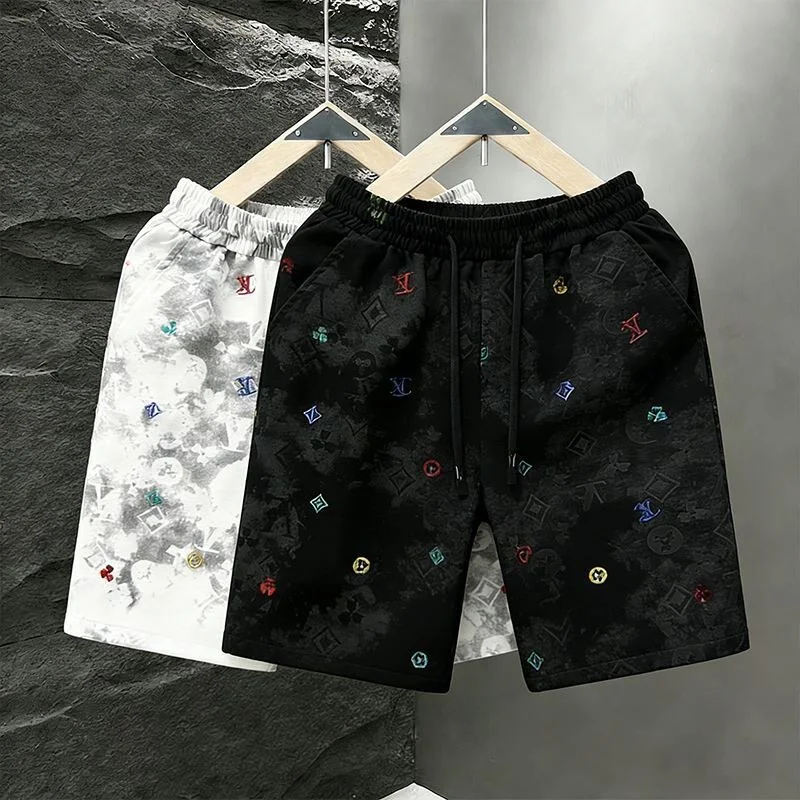 Summer 2026 Men's Loose Casual Beach Shorts Printed Four-Fifths Length Comfortable Polyester Fiber Easy Care mid Waist Shorts
Summer 2026 Men's Loose Casual Beach Shorts Printed Four-Fifths Length Comfortable Polyester Fiber Easy Care mid Waist Shorts