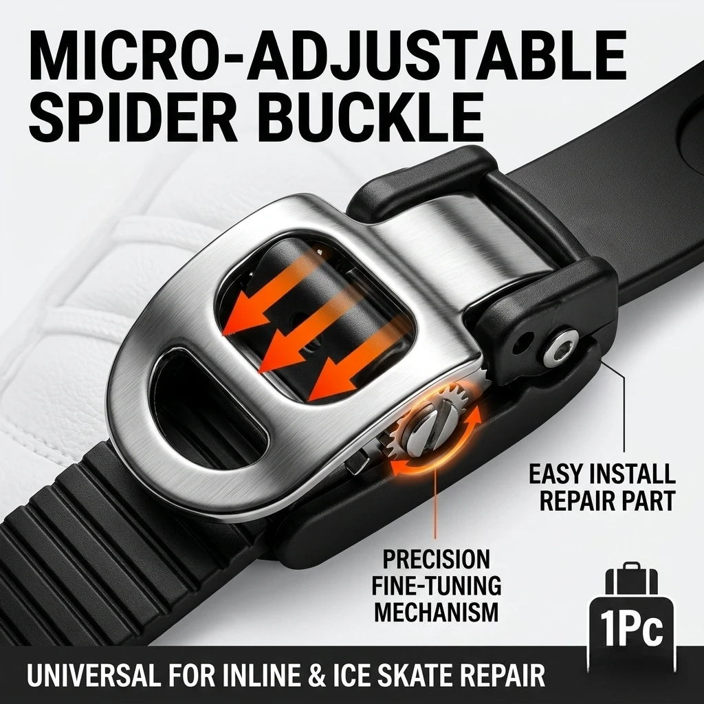Roller Skates Spider Buckle 1Pc Universal Fine Tuning Micro Adjustable Round Toe Fastener For Ice Inline Skates Repair Parts
Roller Skates Spider Buckle 1Pc Universal Fine Tuning Micro Adjustable Round Toe Fastener For Ice Inline Skates Repair Parts