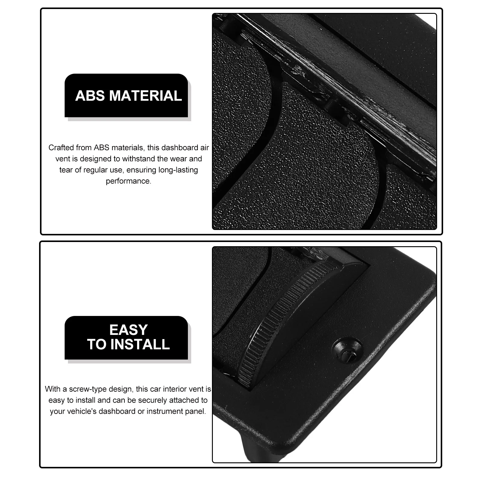 Universal Car Truck Excavator Air Vent Dashboard Outlet Black Screw Type Easy Installation Durable Materials Improved Air
Universal Car Truck Excavator Air Vent Dashboard Outlet Black Screw Type Easy Installation Durable Materials Improved Air