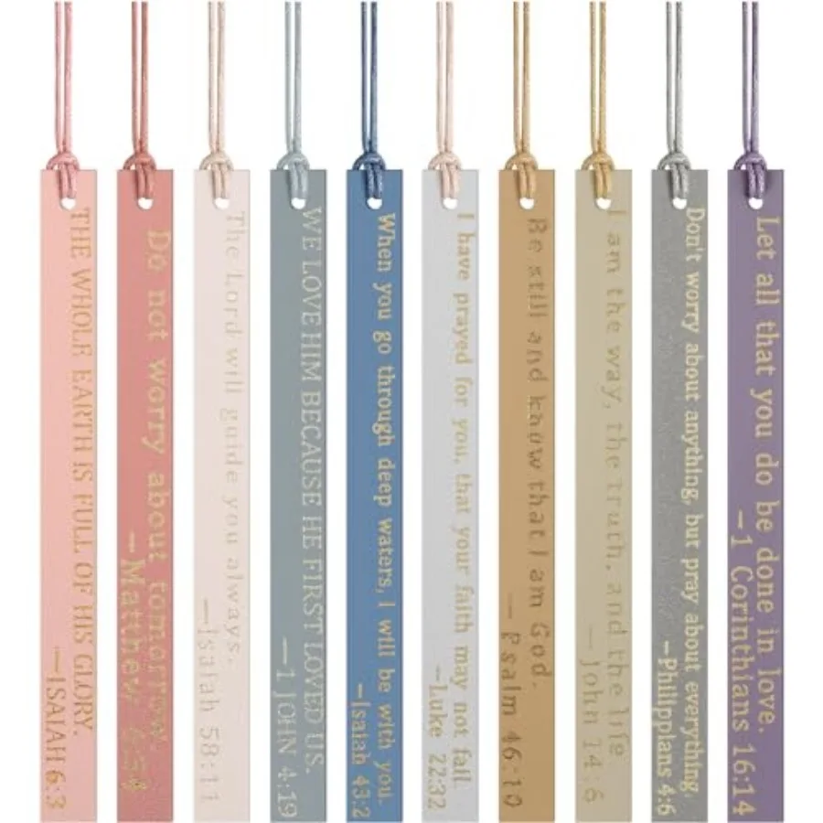 10 Pcs Christian Bookmarks Christian Gts for Women Leather Religious Bookmarks Handmade Bible Book Lovers Readers Female Church
10 Pcs Christian Bookmarks Christian Gts for Women Leather Religious Bookmarks Handmade Bible Book Lovers Readers Female Church