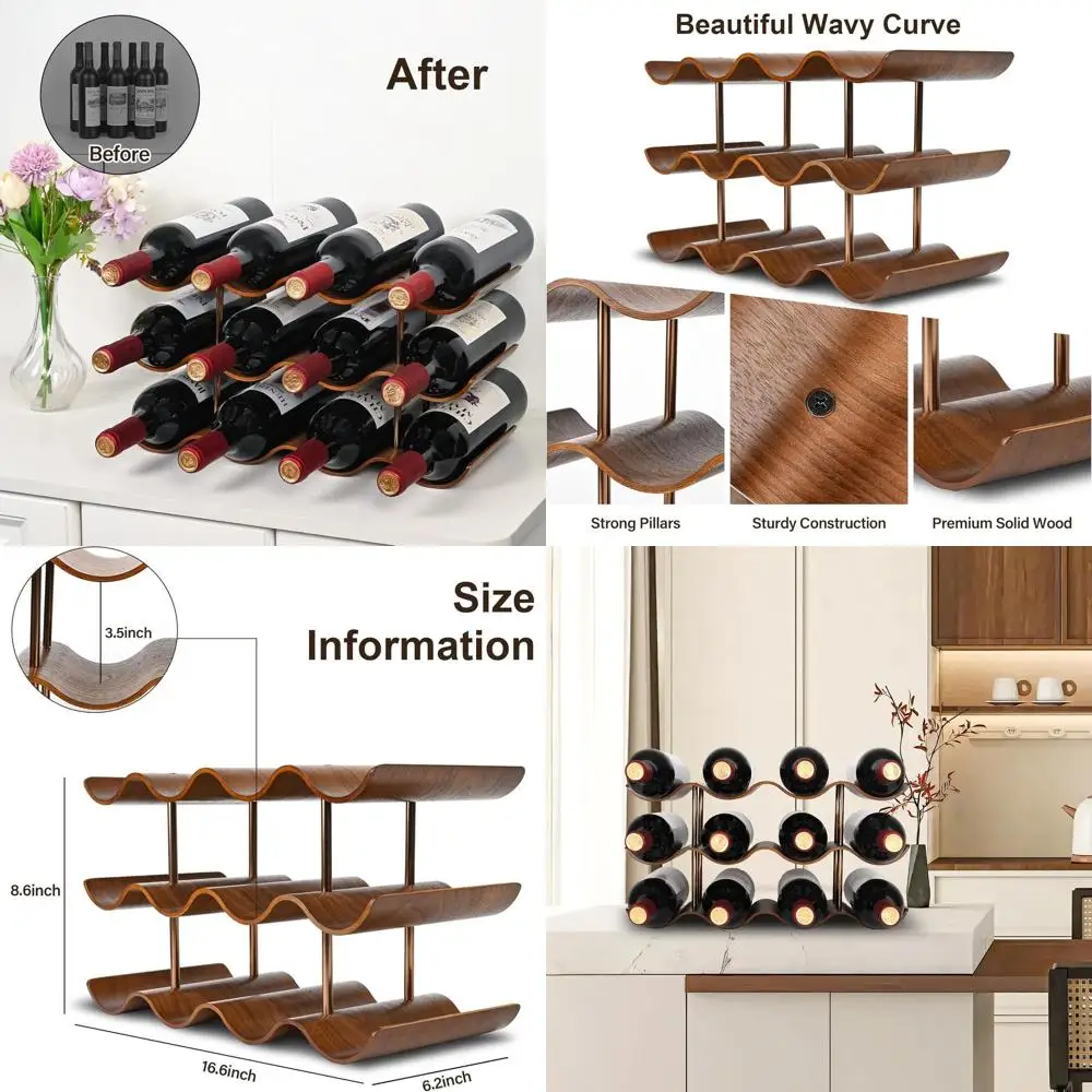 3-уровневая деревянная полка для вина из орехового дерева-12 отдельно стоящий органайзер для хранения бутылок для дома, кухни, бара, шкафа, кладовой
3-уровневая деревянная полка для вина из орехового дерева-12 отдельно стоящий органайзер для хранения бутылок для дома, кухни, бара, шкафа, кладовой