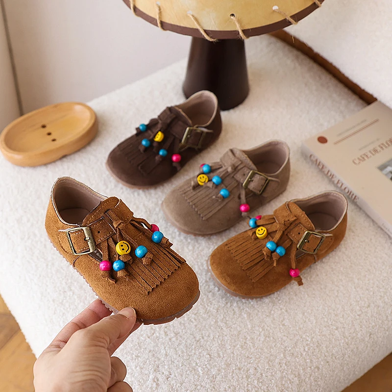 Colorful Bead String Birken Shoes Kid Boy Girl Fringe Design Buckle Strap Loafers Baby Child Soft Sole Tassel Flat Shoes
Colorful Bead String Birken Shoes Kid Boy Girl Fringe Design Buckle Strap Loafers Baby Child Soft Sole Tassel Flat Shoes