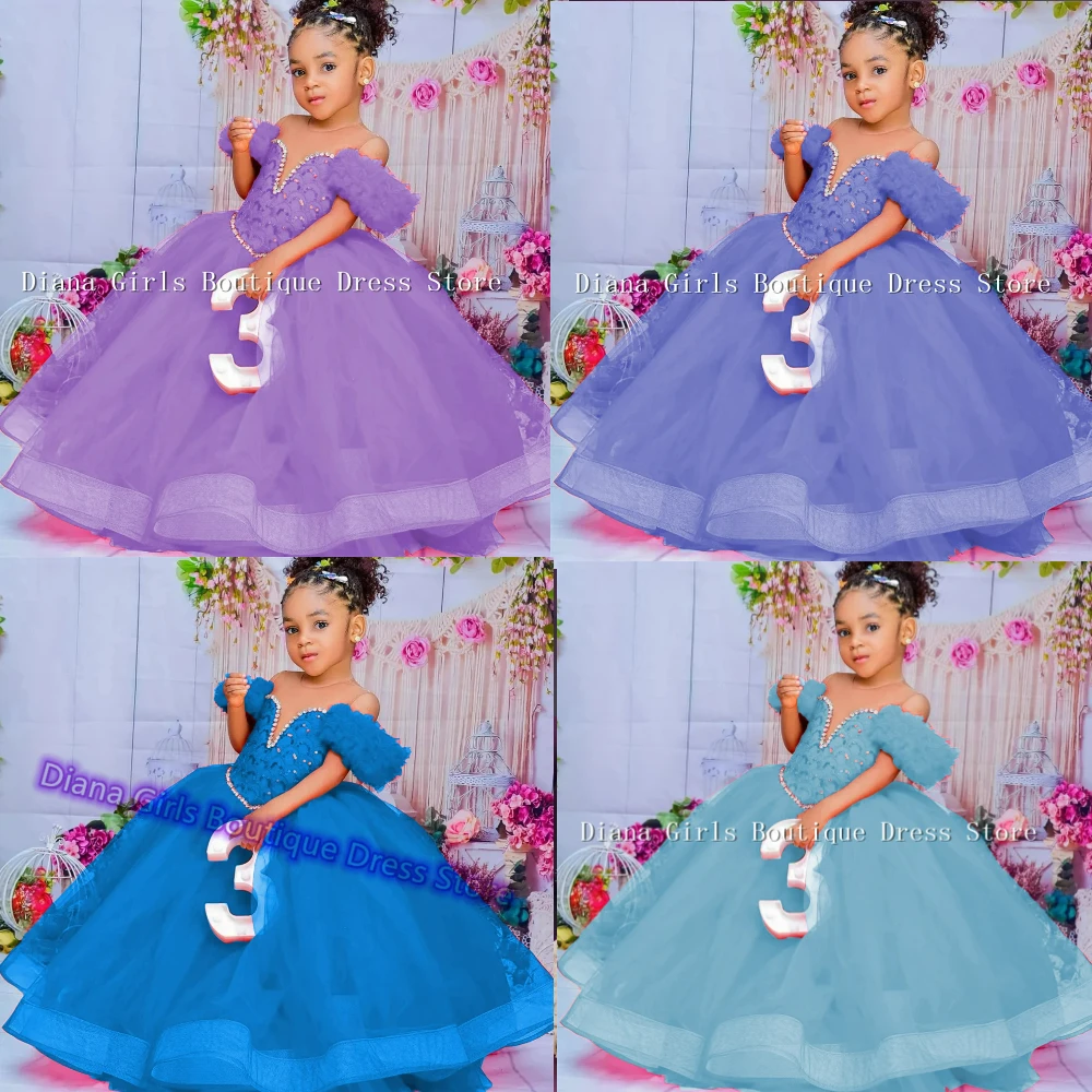 Girls Clothes Flower Girl Dress Lovely V-Neck Pleated Ruffles Tiered Tulle Ball Gowns for Wedding Dresses Kids Birthday Gown
Girls Clothes Flower Girl Dress Lovely V-Neck Pleated Ruffles Tiered Tulle Ball Gowns for Wedding Dresses Kids Birthday Gown