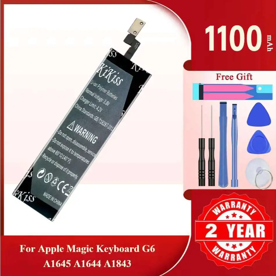 1100 мАч KiKiss Мощная аккумуляторная клавиатура G6 (A1645) для Apple Magic Keyboard G6 A1645 A1644 A1843 Беспроводная связь
1100 мАч KiKiss Мощная аккумуляторная клавиатура G6 (A1645) для Apple Magic Keyboard G6 A1645 A1644 A1843 Беспроводная связь