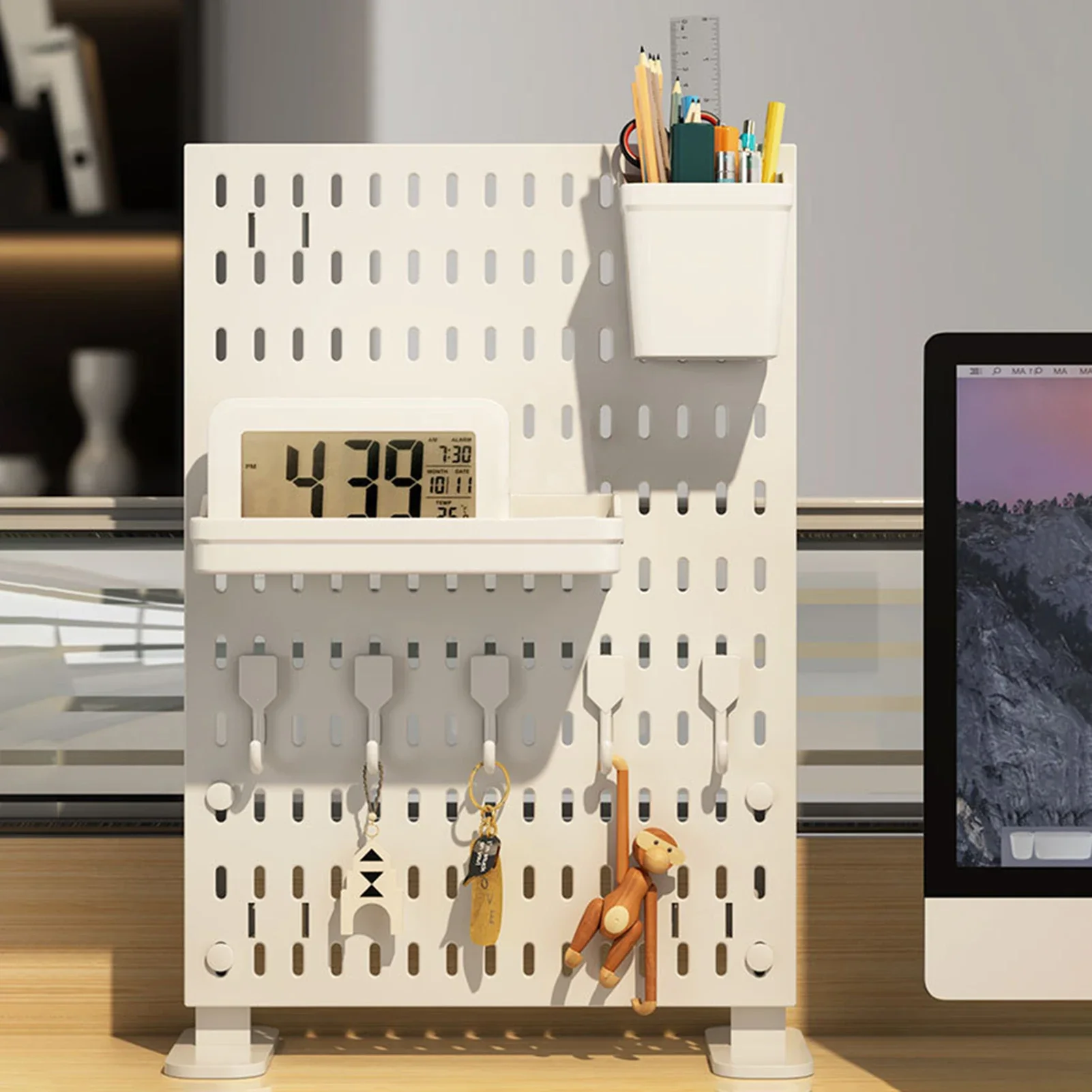 1 Set Clamp-On Desk Pegboard No Punching Pegboard Wall Organizer DIY Accessories For Gamer Room Bathroom Kitchen Office Desktop
1 Set Clamp-On Desk Pegboard No Punching Pegboard Wall Organizer DIY Accessories For Gamer Room Bathroom Kitchen Office Desktop