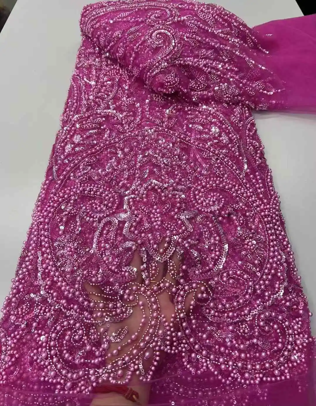 5Y Hot Sale Fashion Design Africa High Quality Embroidery Beads Net Lace Sequins In Multi Colors For Wedding or Party Dress
5Y Hot Sale Fashion Design Africa High Quality Embroidery Beads Net Lace Sequins In Multi Colors For Wedding or Party Dress