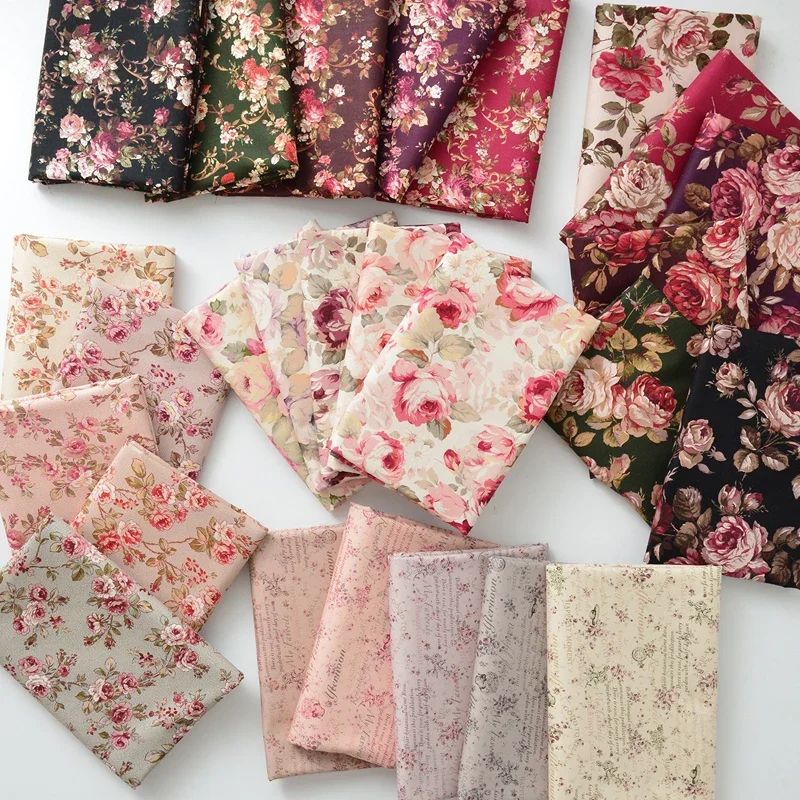 Pure cotton rose pattern manual Sewing DIY clothing Women's dress sling shirt luggage and bags decorate cotton spinning fabric
Pure cotton rose pattern manual Sewing DIY clothing Women's dress sling shirt luggage and bags decorate cotton spinning fabric