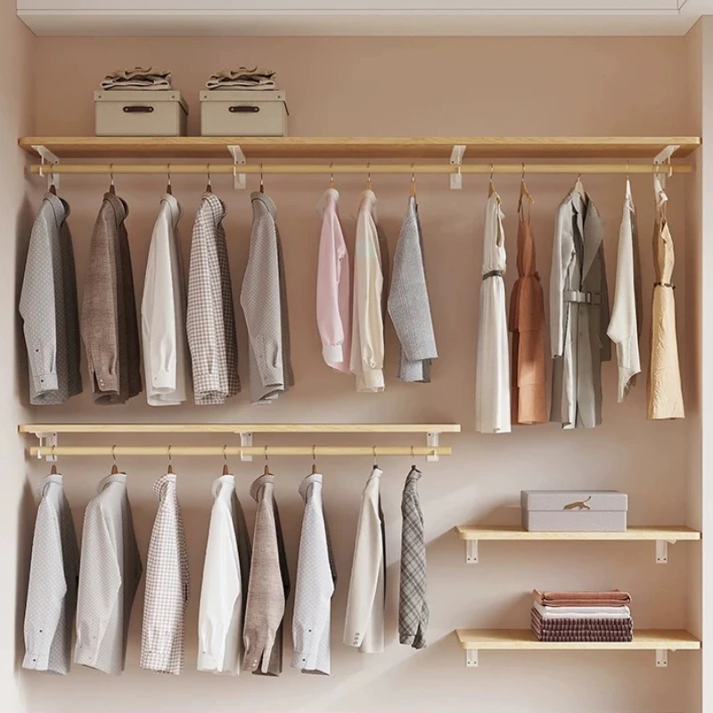 DIY Solid Wood Clothes Rack, Open Wardrobe with Large Storage for Bedroom, Freestanding Hanging Organizer for Walk-in Closet
DIY Solid Wood Clothes Rack, Open Wardrobe with Large Storage for Bedroom, Freestanding Hanging Organizer for Walk-in Closet