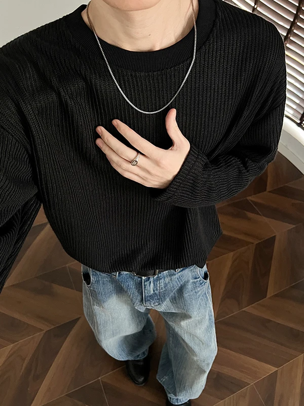 Men's Knitted Loose Fit Long Sve T-irt Textured Base Layer irt Casual Sle Spring Autumn Comfortable Breathable Tee
Men's Knitted Loose Fit Long Sve T-irt Textured Base Layer irt Casual Sle Spring Autumn Comfortable Breathable Tee