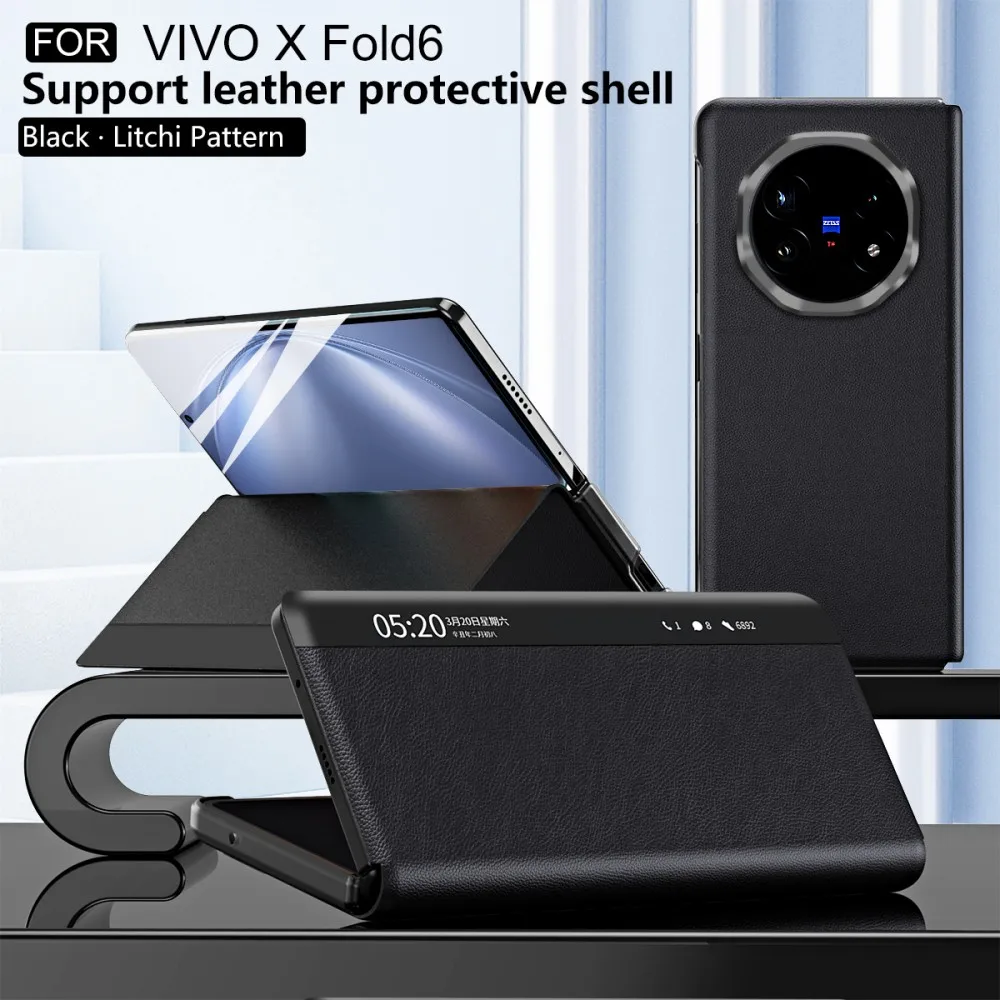 For VIVO X Fold 6 Flip leather Phone Case Front Protection Pu Leather Shell Protection Shockproof Back Cover
For VIVO X Fold 6 Flip leather Phone Case Front Protection Pu Leather Shell Protection Shockproof Back Cover