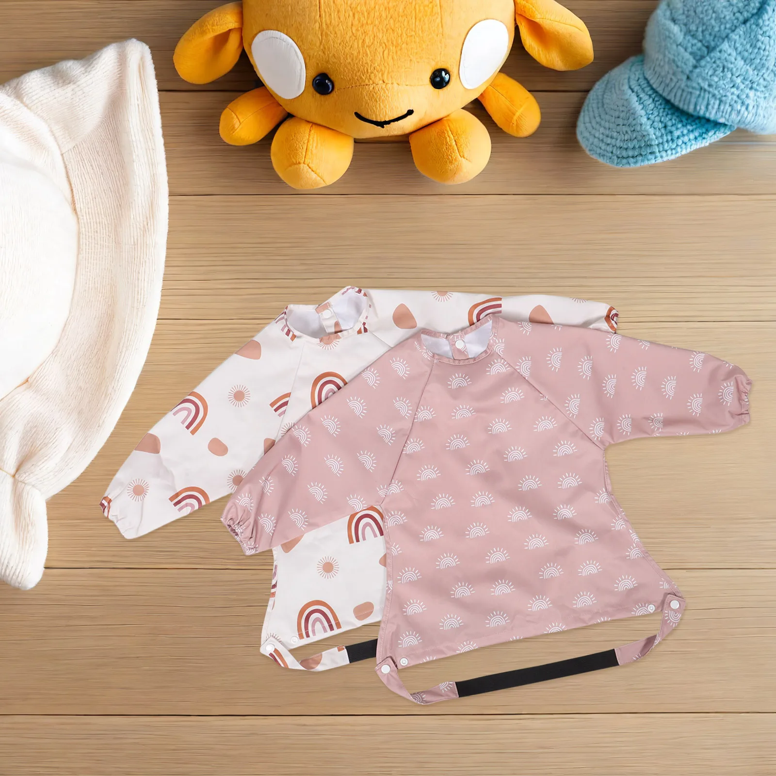 2pcs Waterproof Baby Bibs Long Sleeves Weaning Smock Full Coverage Highchair Feeding Apron Thickened Warm Kids Bibs For Eating
2pcs Waterproof Baby Bibs Long Sleeves Weaning Smock Full Coverage Highchair Feeding Apron Thickened Warm Kids Bibs For Eating