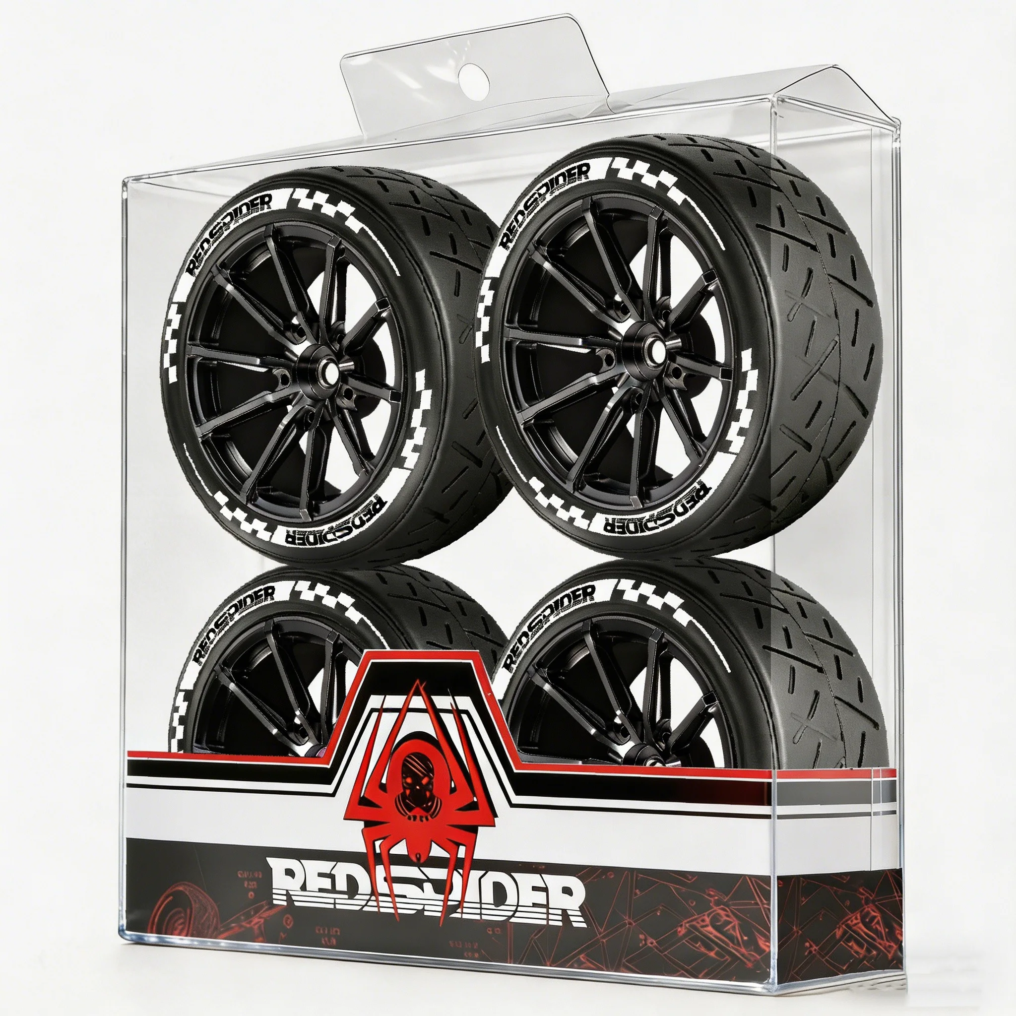 RED SPIDER4pcs 1/10 RC Rally Racing Tyres & Aluminum Wheels OD 2.6" for 1/10 Rally On-Road CarTT01/02,Tamiya XV01 Upgrade Parts
RED SPIDER4pcs 1/10 RC Rally Racing Tyres & Aluminum Wheels OD 2.6" for 1/10 Rally On-Road CarTT01/02,Tamiya XV01 Upgrade Parts