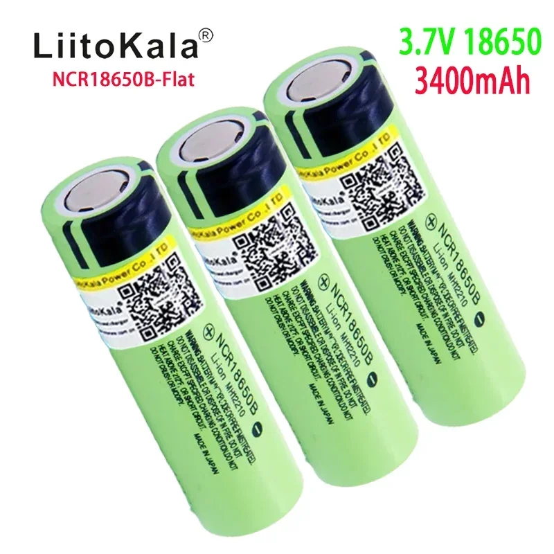 100% New Original liitokala NCR18650B 3.7v 3400mah 18650 Lithium Rechargeable Battery (NO PCB) For Flashlight batteries 1-20PCS
100% New Original liitokala NCR18650B 3.7v 3400mah 18650 Lithium Rechargeable Battery (NO PCB) For Flashlight batteries 1-20PCS