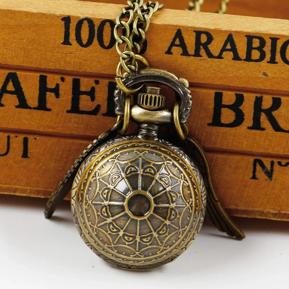 Cute Small Ball Design Quartz Pocket Watch Children's Bronze Personalised Wing Accessory Design Pockets Chain Clock
Cute Small Ball Design Quartz Pocket Watch Children's Bronze Personalised Wing Accessory Design Pockets Chain Clock