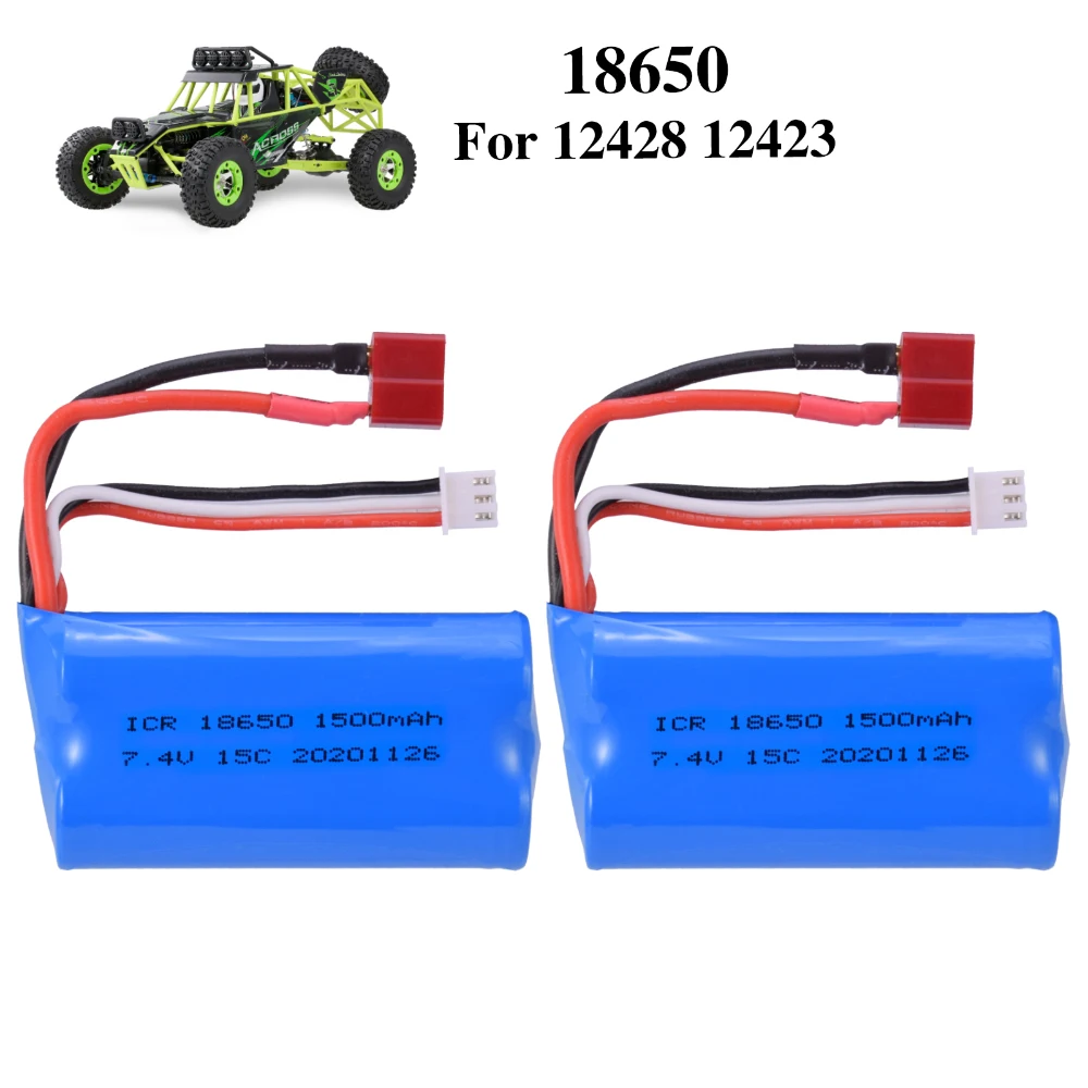 2PCS 7.4V 1500Mah Battery T plug Deans for WLtoys 12428 12403 High Speed RC Car
2PCS 7.4V 1500Mah Battery T plug Deans for WLtoys 12428 12403 High Speed RC Car