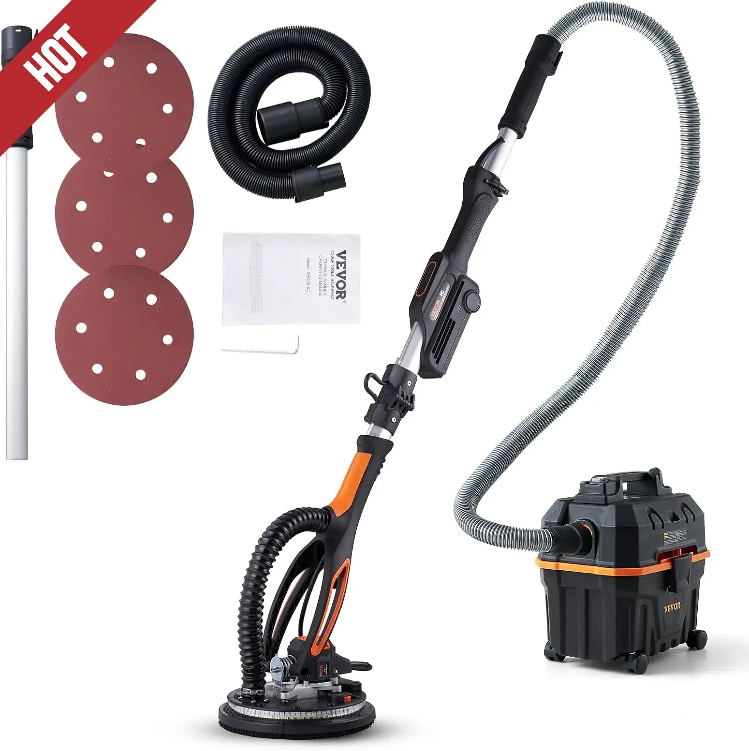 Шлифовальная машина для гипсокартона, электрическая шлифовальная машина с бесщеточным двигателем мощностью 800 Вт, переменная скорость 1000–2300 об/мин, складная шлифовальная машина для потолка с двойной
Шлифовальная машина для гипсокартона, электрическая шлифовальная машина с бесщеточным двигателем мощностью 800 Вт, переменная скорость 1000–2300 об/мин, складная шлифовальная машина для потолка с двойной