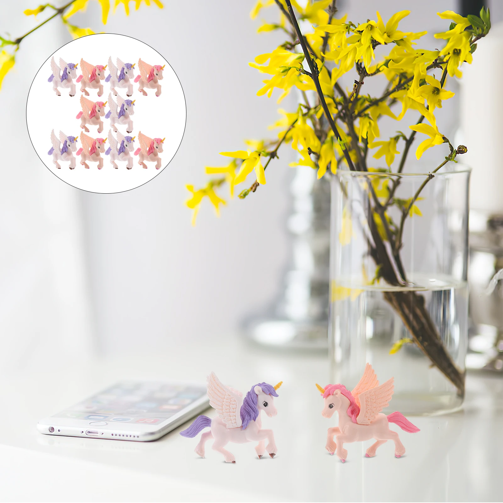 10 Pcs Pegasus Unicorn Ornaments PVC Decoration Figurine Miniatures Toy Office Animal Bulk Figurines Unique
10 Pcs Pegasus Unicorn Ornaments PVC Decoration Figurine Miniatures Toy Office Animal Bulk Figurines Unique