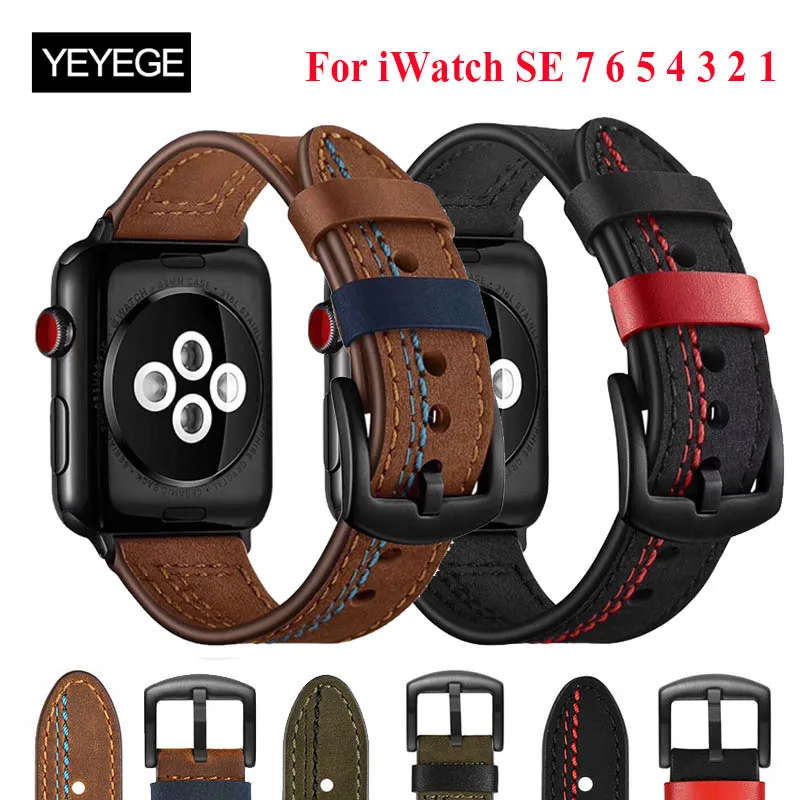 High-quality Leather Strap For Apple Watch Band 49mm 44mm 42mm 38mm 40mm 45mm 41mm Bracelet For iWatch SE 7 8 9 Ultra 2 Correa
High-quality Leather Strap For Apple Watch Band 49mm 44mm 42mm 38mm 40mm 45mm 41mm Bracelet For iWatch SE 7 8 9 Ultra 2 Correa