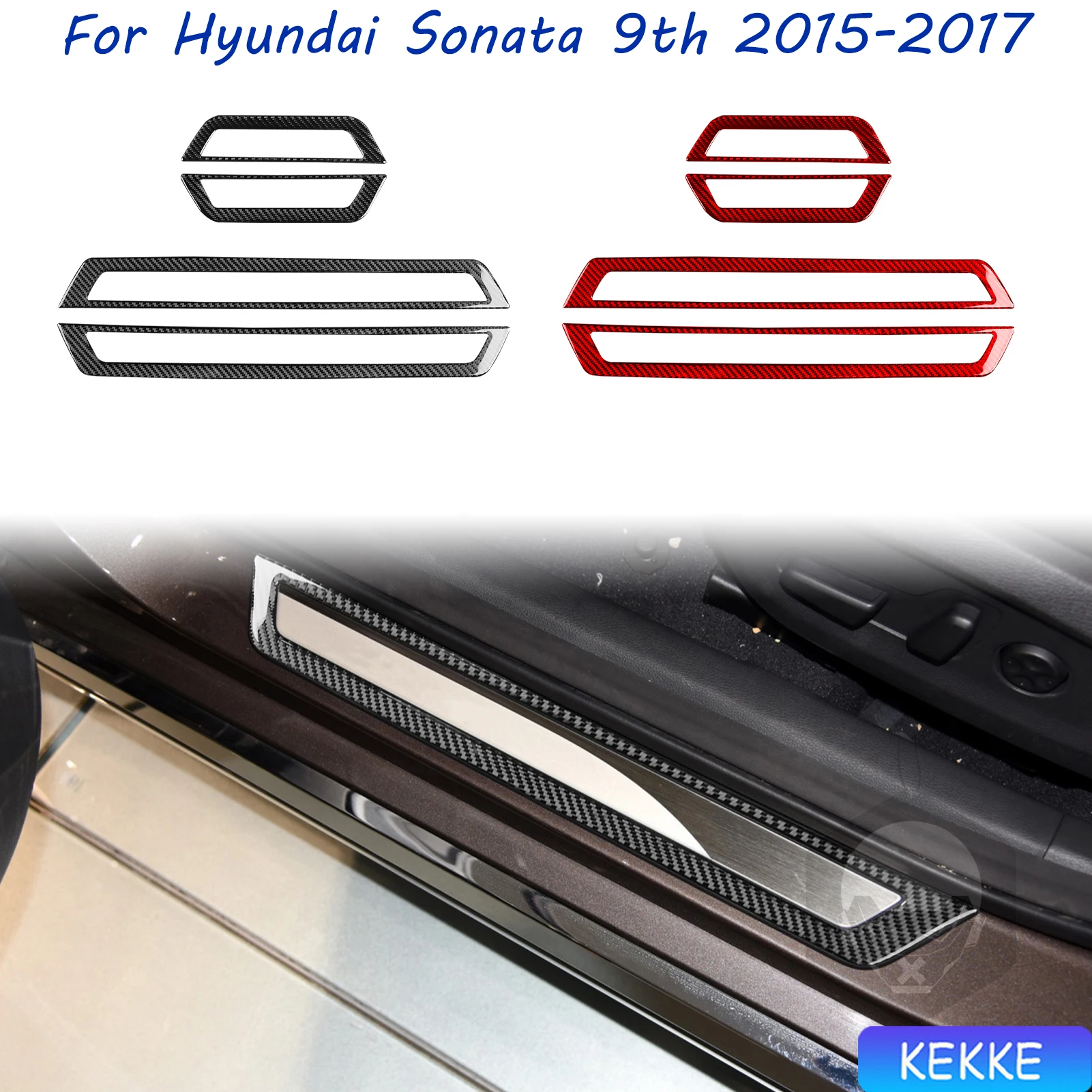 For Hyundai Sonata 9 2015 2016 2017 Threshold Bar Trim Real Carbon Fiber Sticker Car Interior Accessories
For Hyundai Sonata 9 2015 2016 2017 Threshold Bar Trim Real Carbon Fiber Sticker Car Interior Accessories