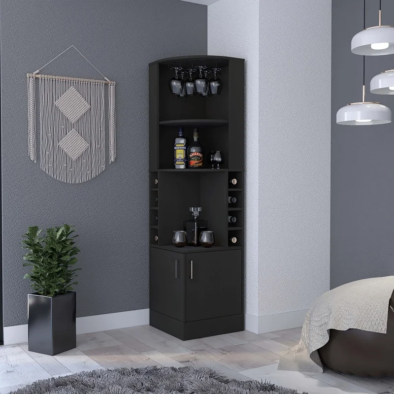 Syrah Corner Bar Cabinet Modern Storage Unit for Living Room or Kitchen
Syrah Corner Bar Cabinet Modern Storage Unit for Living Room or Kitchen