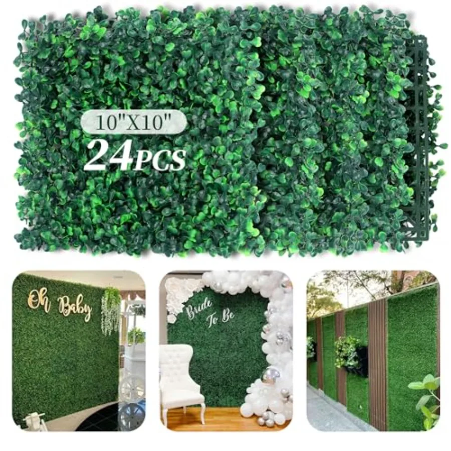 Artificial Grass Wall Panel, in Boxwood Foliage Hedge Panels, Fake Greenery Backdrop for Party Indoor Decor, Faux Green Leaf Pl
Artificial Grass Wall Panel, in Boxwood Foliage Hedge Panels, Fake Greenery Backdrop for Party Indoor Decor, Faux Green Leaf Pl