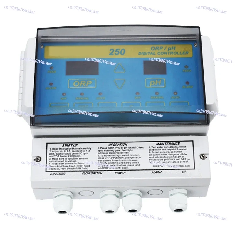Swimming Pool Water Quality Monitor 250 Monitor Testing PH/ORP Automatic Control Dosing Pump Water Quality Analyzer
Swimming Pool Water Quality Monitor 250 Monitor Testing PH/ORP Automatic Control Dosing Pump Water Quality Analyzer
