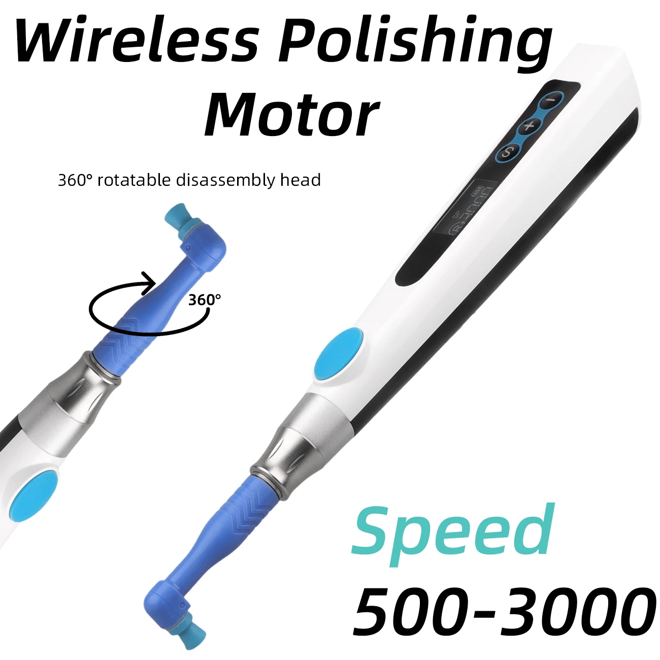Dental Electric Polisher with 2 Detachable Polishing Heads for Teeth Polishing Wireless Polishing Machine Type-C Charging
Dental Electric Polisher with 2 Detachable Polishing Heads for Teeth Polishing Wireless Polishing Machine Type-C Charging