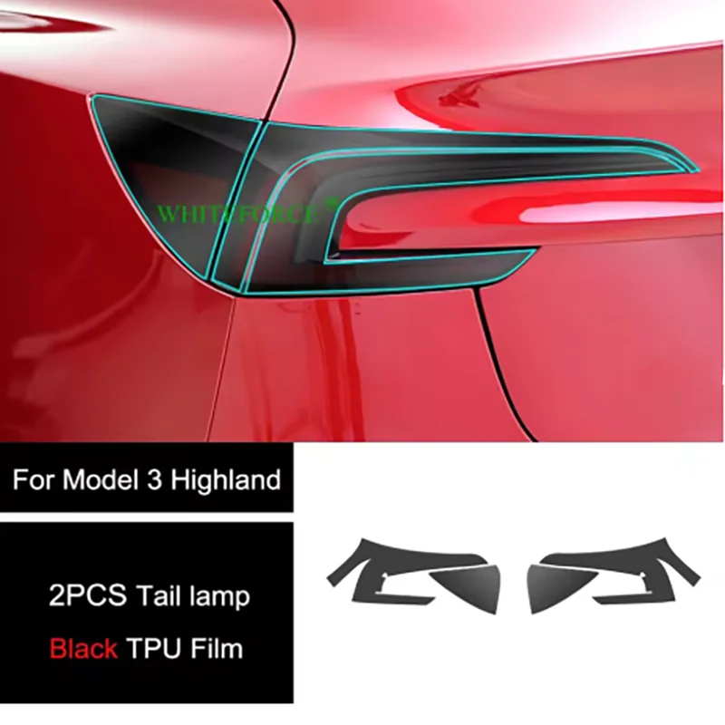 TPU Protective Films For Tesla Model 3 2023–2025 Headlight Foglight Taillight Protective Film Black Tinted Customization Film
TPU Protective Films For Tesla Model 3 2023–2025 Headlight Foglight Taillight Protective Film Black Tinted Customization Film