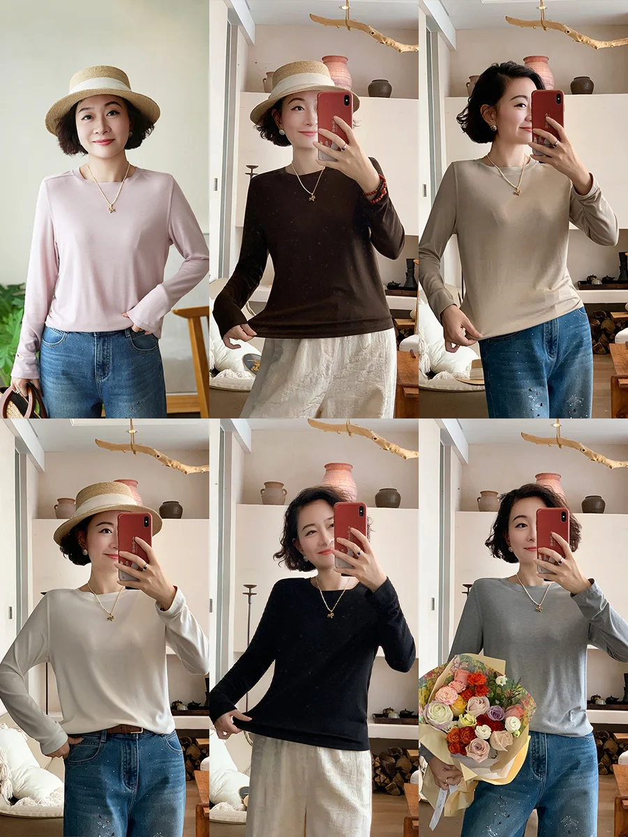 Lush Life Simple Elegant Refined Lenzing Wool Comfortable Skin-friendly Knitted Sweater Women's Loose Fit Long Sleeve round Neck
Lush Life Simple Elegant Refined Lenzing Wool Comfortable Skin-friendly Knitted Sweater Women's Loose Fit Long Sleeve round Neck