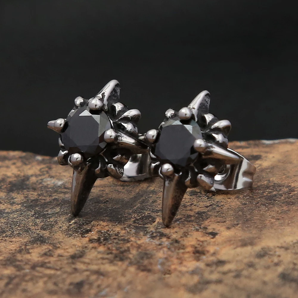 Fashion Trend Stainless Steel Black Stone Earrings For Men Women Punk Hip Hop Star Earring Party Couple Jewelry Gift Accessories
Fashion Trend Stainless Steel Black Stone Earrings For Men Women Punk Hip Hop Star Earring Party Couple Jewelry Gift Accessories