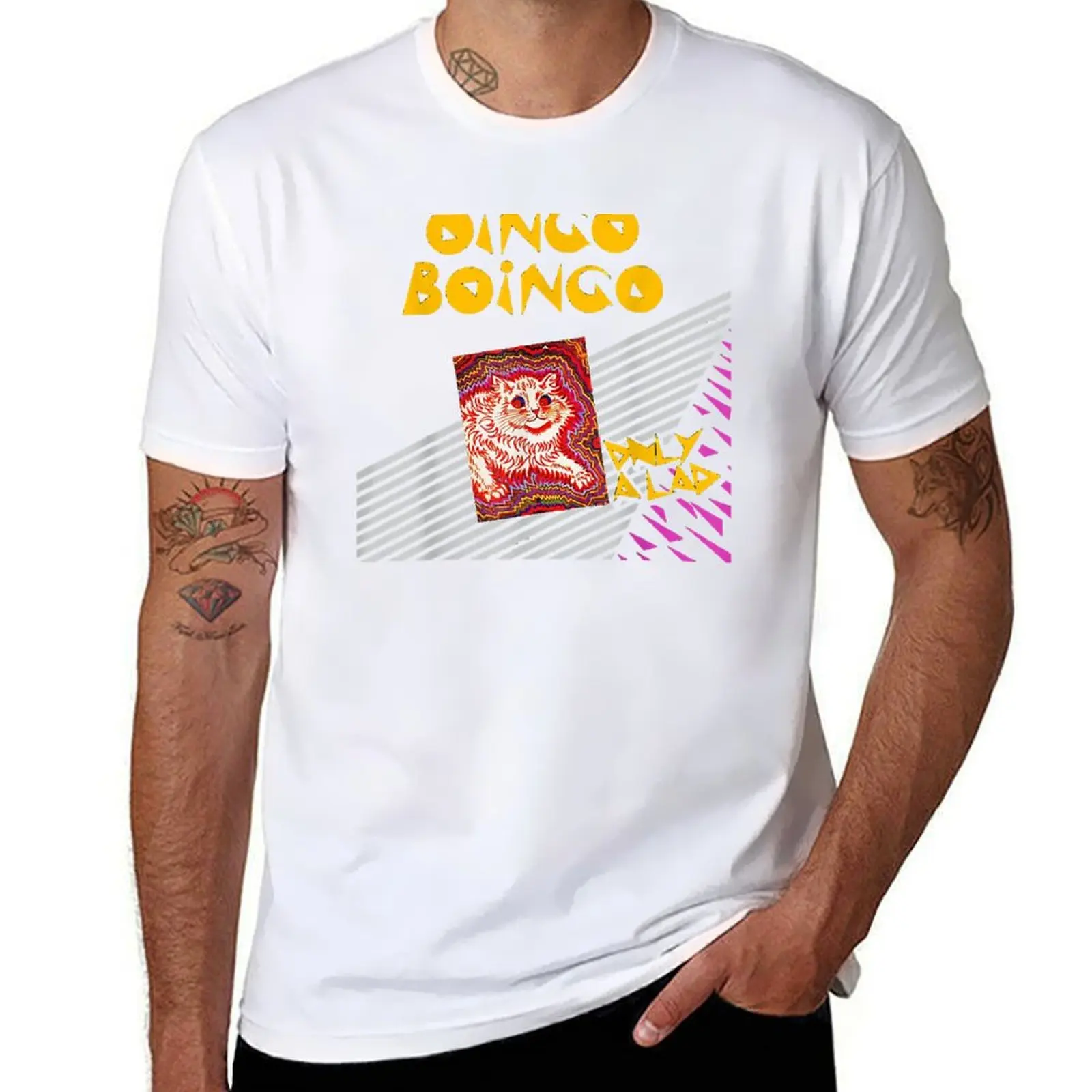 Футболка с рисунком Oingo Boingo Cat, хлопковые футболки, мужские футболки из 100% мужчин, футболка с рисунком
Футболка с рисунком Oingo Boingo Cat, хлопковые футболки, мужские футболки из 100% мужчин, футболка с рисунком