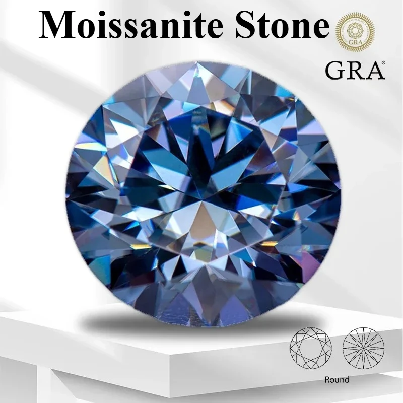 Moissanite Stone Lavender Color Round Cut Gemstone Certified Lab Grown Diamond for Charms Women Jewelry Making Matwith Certifi
Moissanite Stone Lavender Color Round Cut Gemstone Certified Lab Grown Diamond for Charms Women Jewelry Making Matwith Certifi