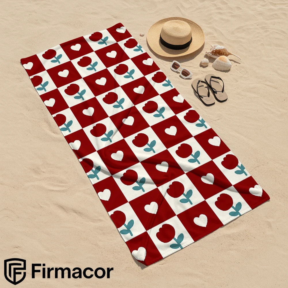 Red Tulip Checker Microfiber Beach Towel Quick Dry Sand Free Oversized Soft Absorbent Bath Towel for Swimming Pool Travel Gym
Red Tulip Checker Microfiber Beach Towel Quick Dry Sand Free Oversized Soft Absorbent Bath Towel for Swimming Pool Travel Gym