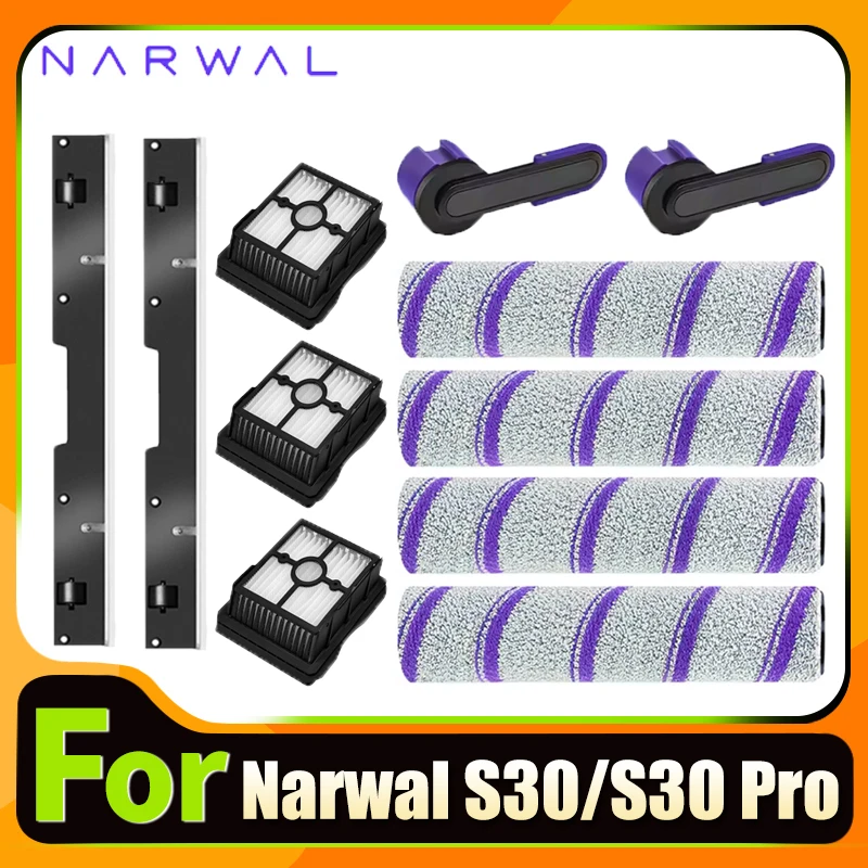 Accessories For NARWAL S30 / S30 Pro Cordless Wet Dry Vacuum Cleaner Brush Roller And HEPA Filter Replacement Spare Parts
Accessories For NARWAL S30 / S30 Pro Cordless Wet Dry Vacuum Cleaner Brush Roller And HEPA Filter Replacement Spare Parts
