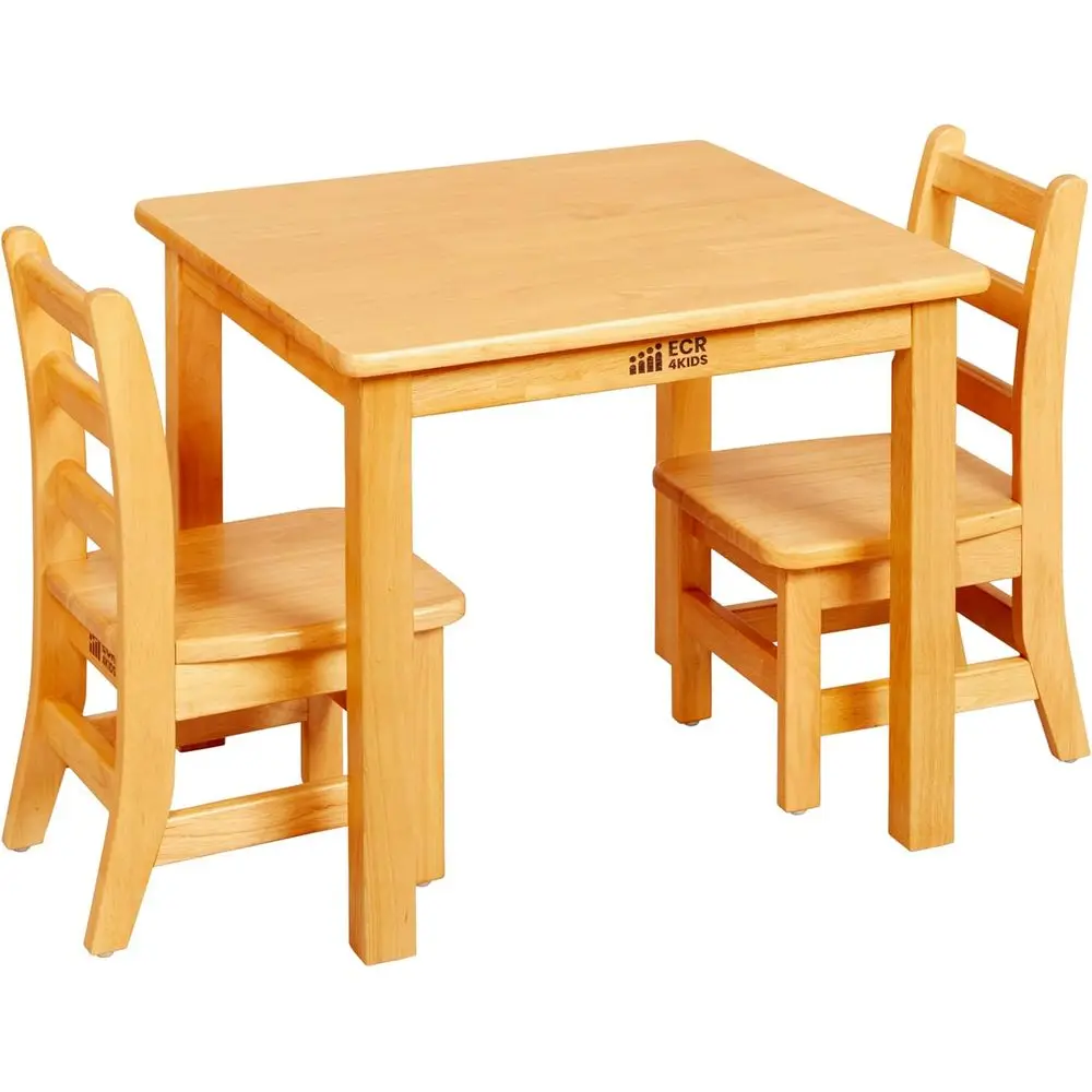 24 Square Hardwood Table with 20 Legs and 2 10 Chairs, Kids Furniture, 3-Piece Set
24 Square Hardwood Table with 20 Legs and 2 10 Chairs, Kids Furniture, 3-Piece Set