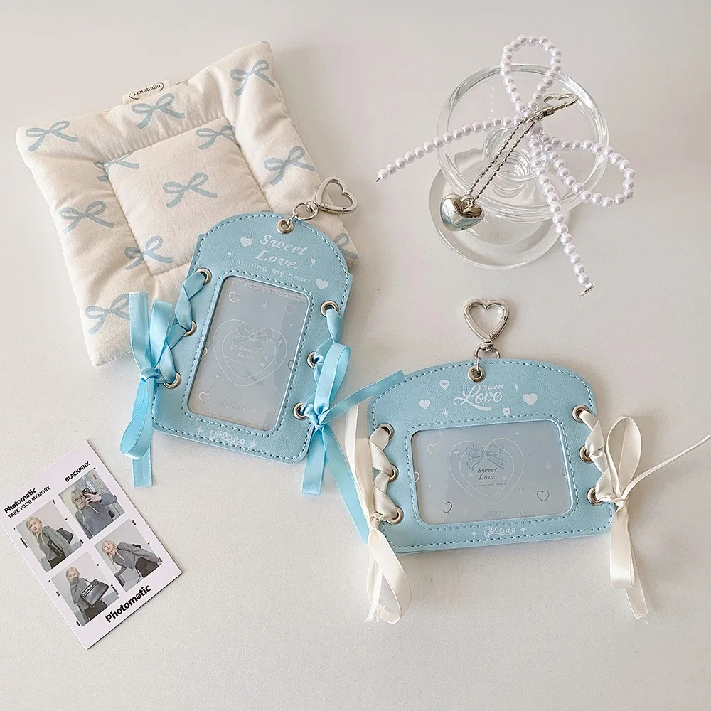 DIY Ballet Ribbon Korean Photocard Holder PU Card Cover Love Heart Pendant Photo Photocard Frame Hanging Decoration Korean Style
DIY Ballet Ribbon Korean Photocard Holder PU Card Cover Love Heart Pendant Photo Photocard Frame Hanging Decoration Korean Style