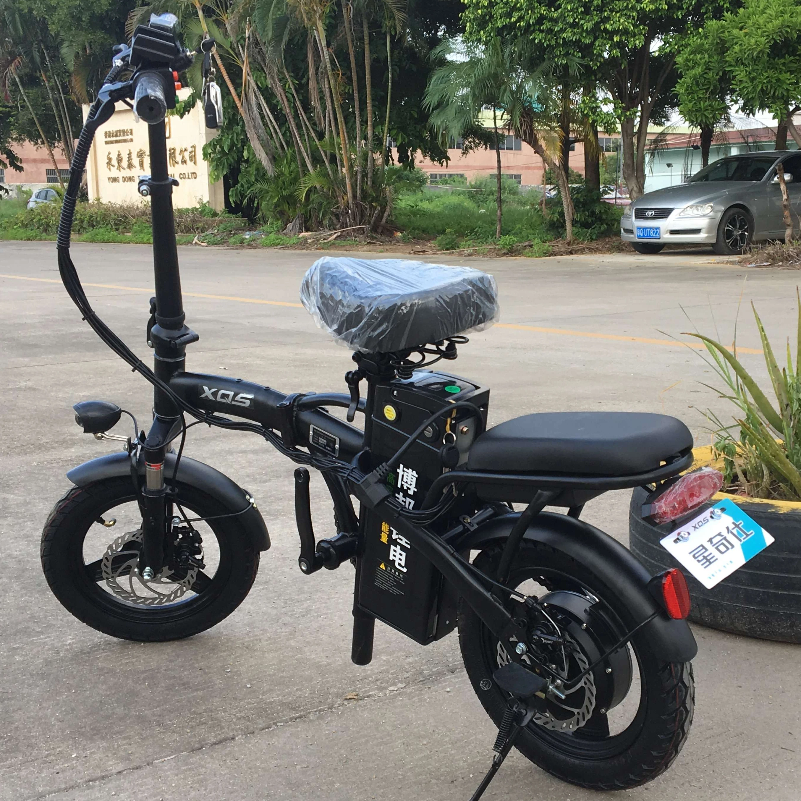 48V 12Ah Folding Electric Bike for Adults: 14x2.125 Wide Tire Compact City Ebike
48V 12Ah Folding Electric Bike for Adults: 14x2.125 Wide Tire Compact City Ebike